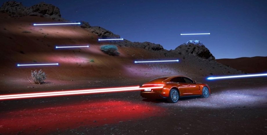 Porsche Panamera в пустыне