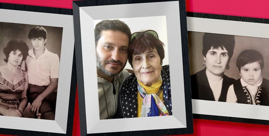 Ахтем Сеитаблаев, Ахтем Сеитаблаев с мамой, Субие ханум Налбандова