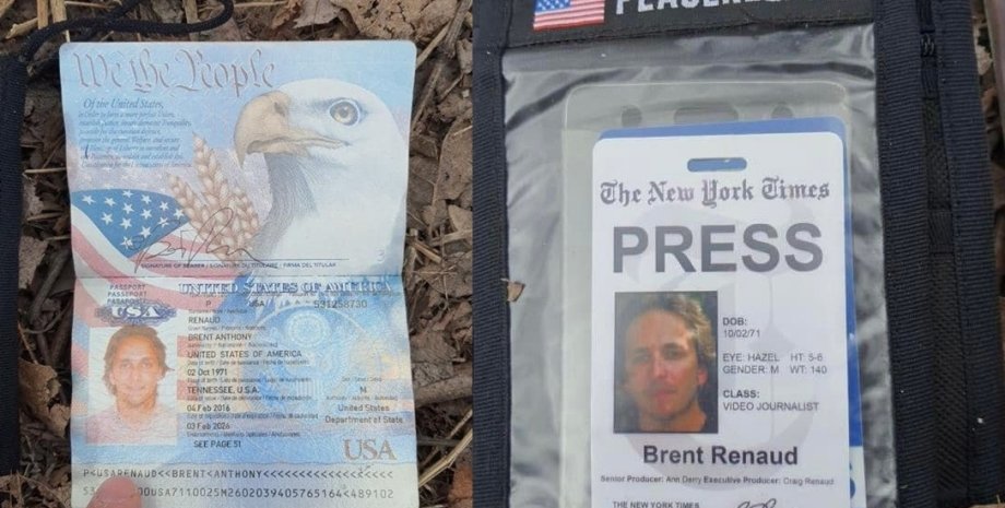 Брент Рэнауд журналист США NYT гибель смерть обстрел Ирпень оккупанты