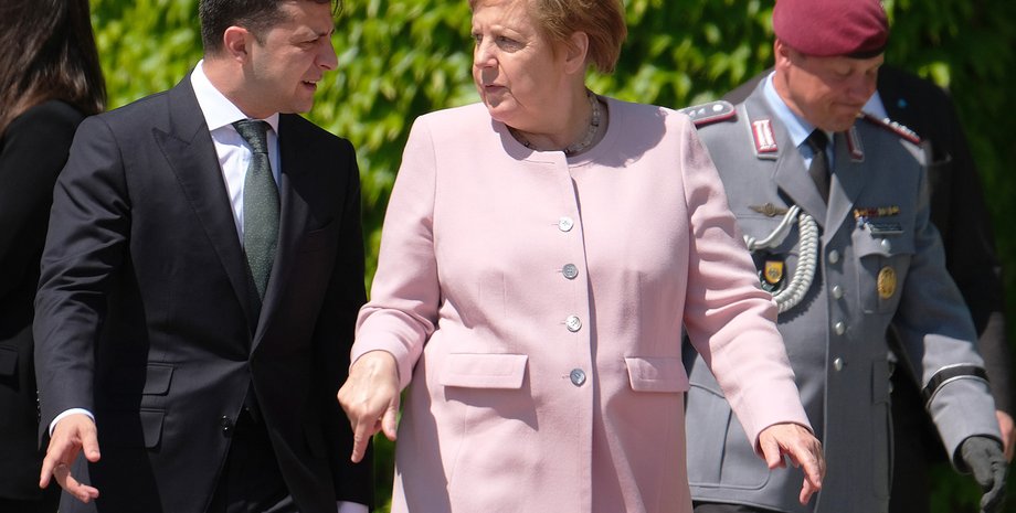 Володимир Зеленський і Ангела Меркель