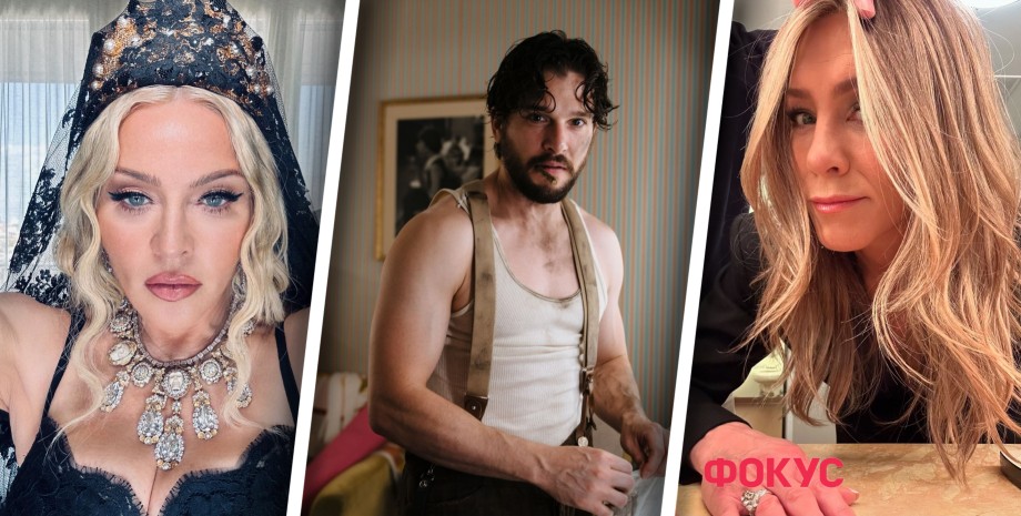 Мадонна, Кіт Герінгтон і Дженніфер Еністон Мадонна, Кіт Герінгтон, Дженніфер Еністон