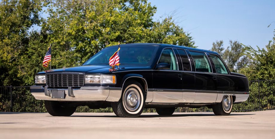 Cadillac Fleetwood Brougham, лимузин Cadillac, Билл Клинтон, авто Билла Клинтона