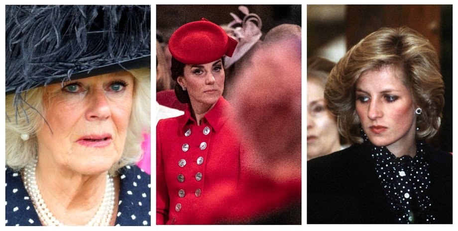 емоції, Камілла Паркер-Боулз, Кейт Міддлтон, принцеса Діана