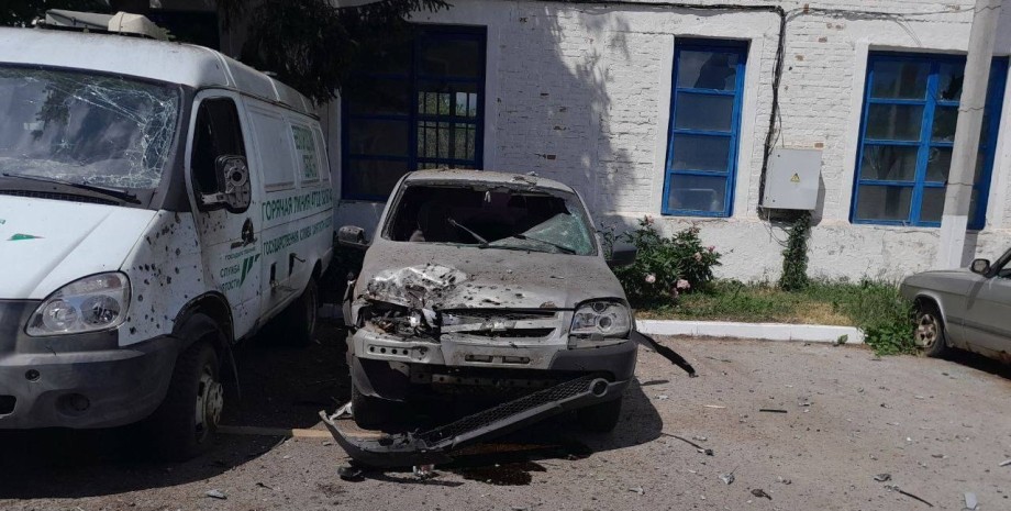 Бєлгородська область, пошкоджений автомобіль