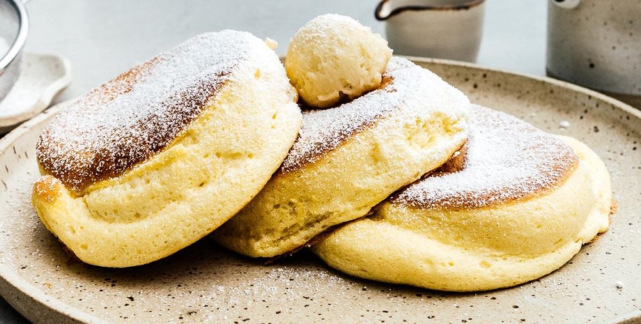 Пышные блины по-японски, пышные блины, пышные оладьи, вкусные блины