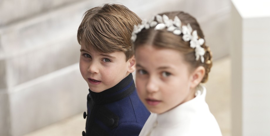 Принцесса Шарлотта и принц Луи, коронация чарльза, коронация карла, кейт миддлтон на коронации, шарлотта и луи