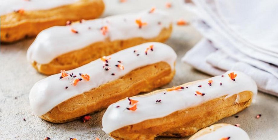 эклер, эклеры, творожный крем, творожные эклеры, рецепт эклеров