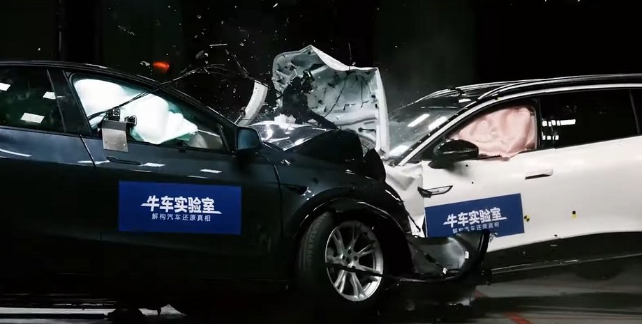 Краш-тест электромобилей, краш-тест, краш-тест Tesla, краш-тест Volkswagen