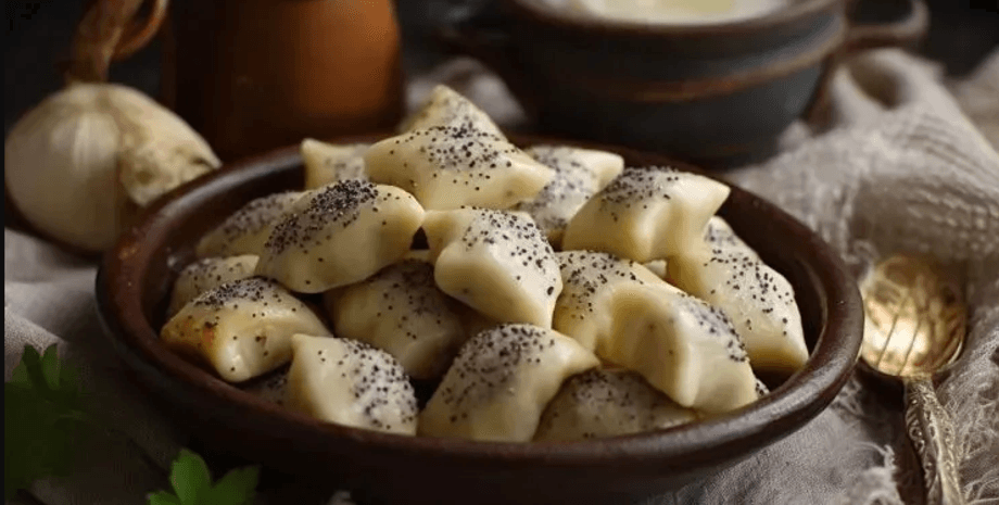 рецепты на сочельник, постные блюда, меню на святой вечер, вареники с маком, украинская кухня