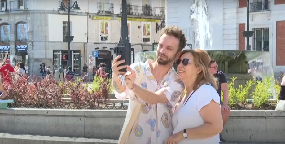 Мадрид, Испания, масочный режим, маски