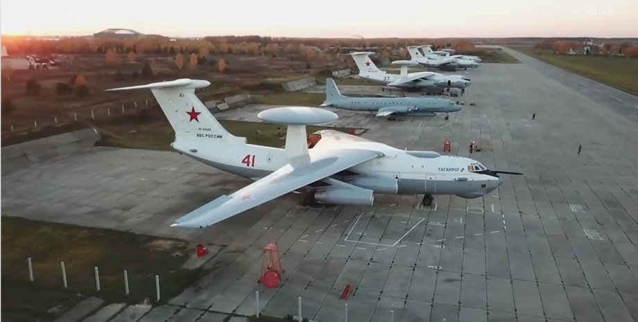 Літак ДРЛВ А-50 ЗС РФ Літак ДРЛВ А-50 ЗС РФ на летовищі
