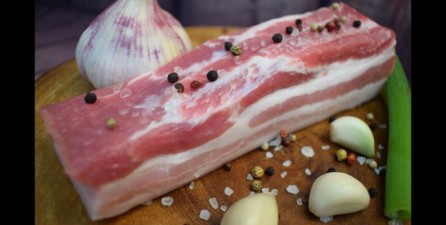 сало в рассоле, соленое сало, сало заготовка