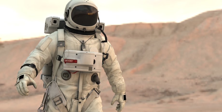 Астронавт на Марсе