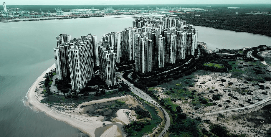 Покинуте місто в Малайзії, Форест-сіті, покинуте місто, місто-привид, рай на Землі, розкішне життя, руїни, немає людей