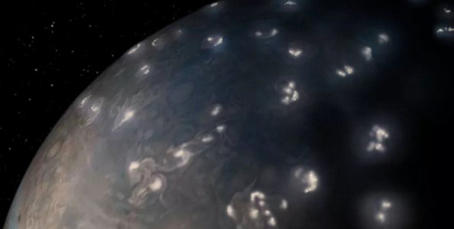 Юпітер, блискавка