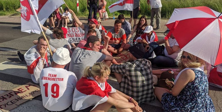 литва, польша, украина, беларусь, акция протеста