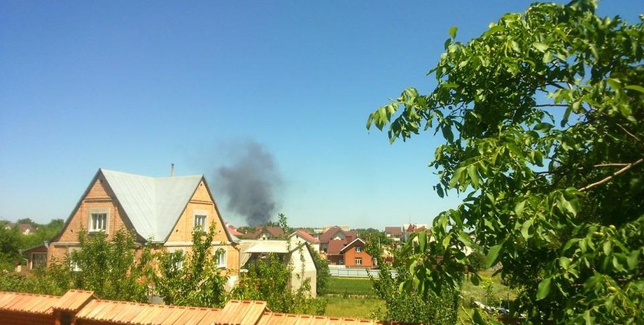 Дым над горящей нефтебазой / Фото: Facebook