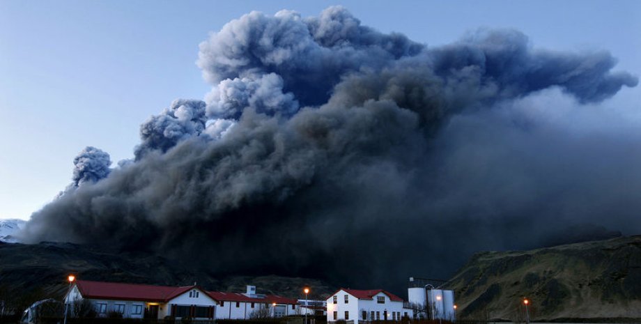 Извержение, вулкан, Эйяфьядлайекюдль, исландия