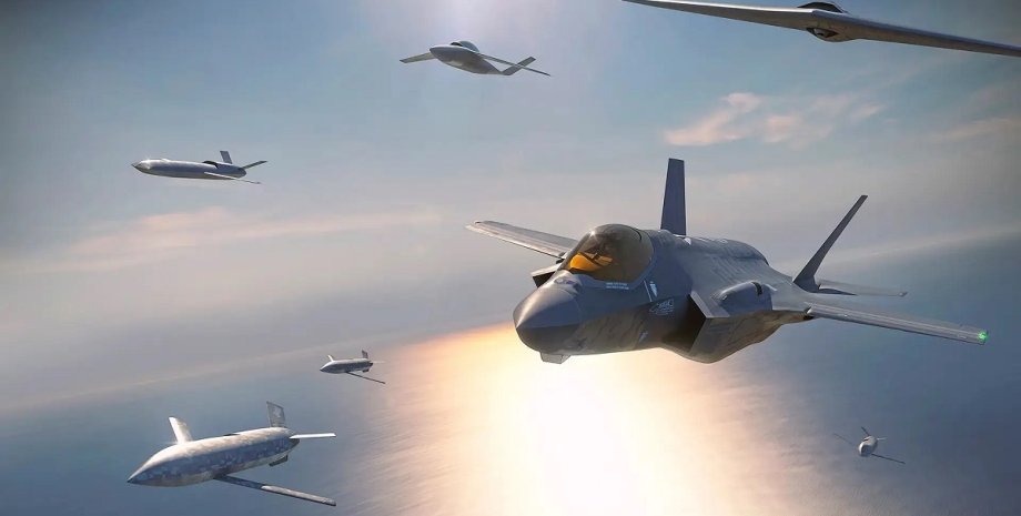 F-35, дрони, бпла, безпілотники, винищувач