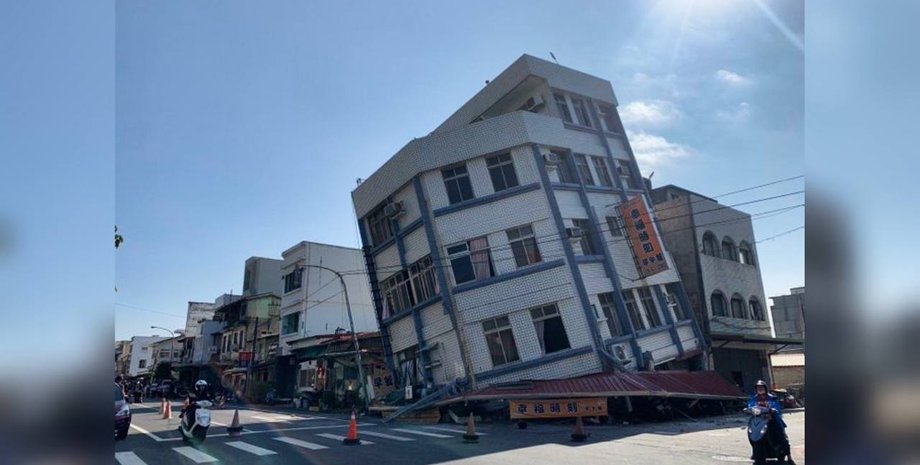 Тайвань, землетрясение, стихийное бедствие, разрушение, подземные толчки