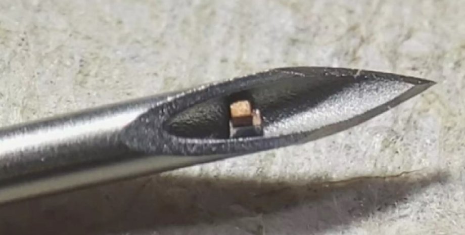 микрочип, чип, шприц, медицина