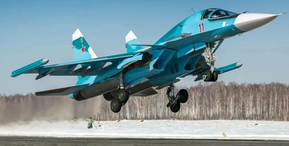Винищувач Су-34, ППО України збила Су-34, українці збили три Су-34