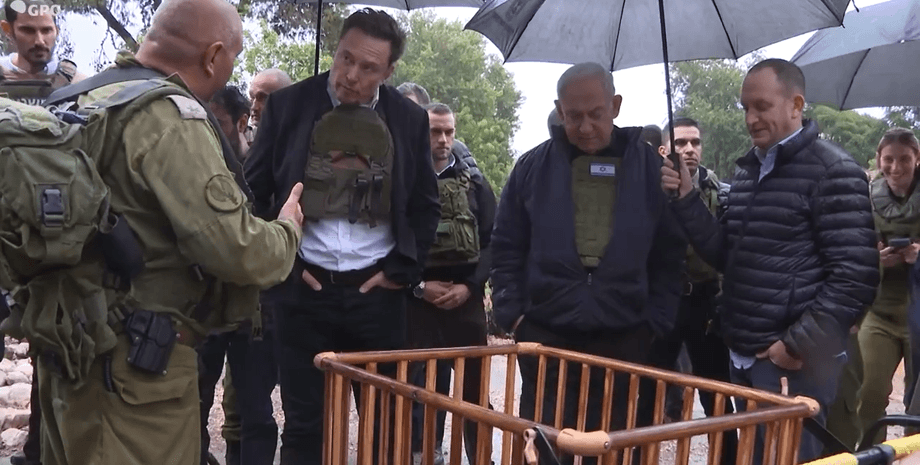 Илон Маск, Израиль, Кфар-Аза, война на Ближнем Востоке, фото