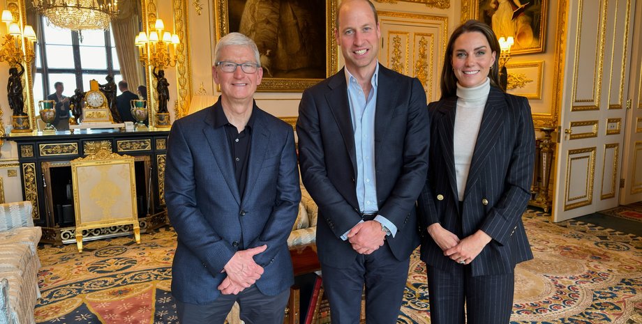 Тим Кук. Кейт Миддлтон, принц Уильям, виндзорский замок