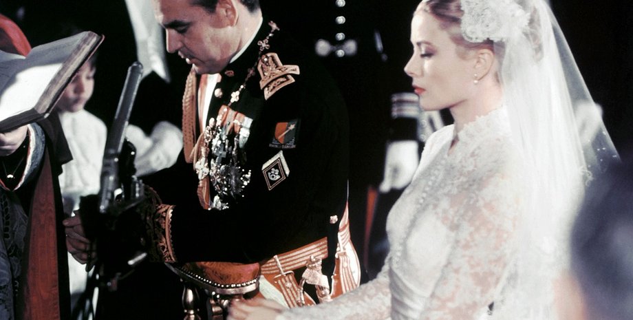 грейс келли, князь ренье, свадьба, грейс келли свадьба