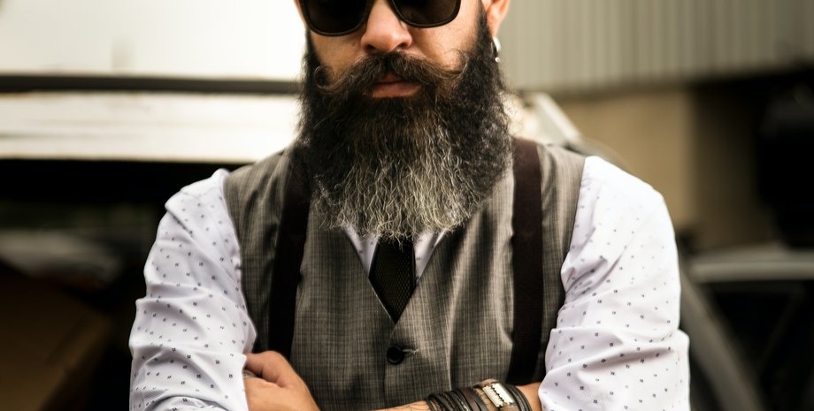 борода, очки, мужчина