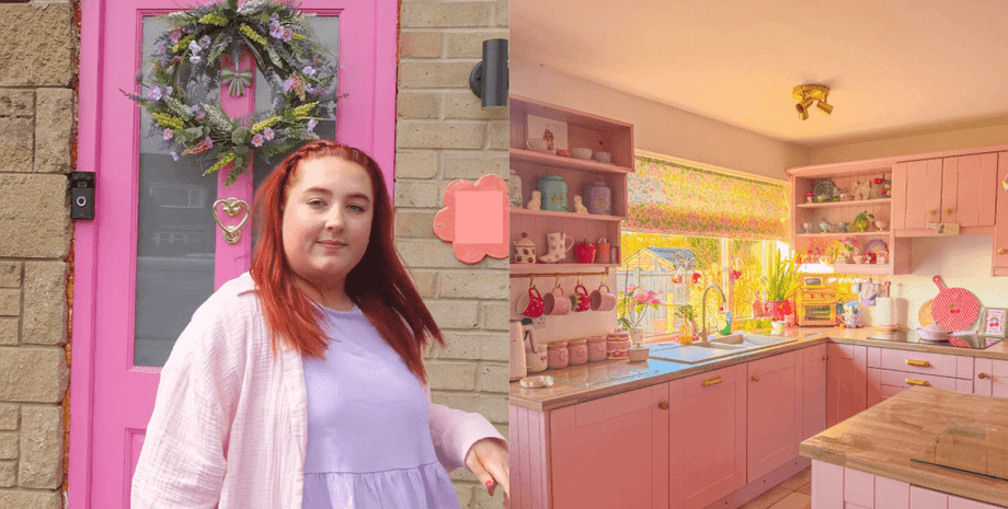 Жінка повністю пофарбувала будинок у рожевий колір