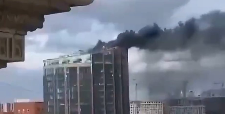 DM Tower, бизнес центр, москва, пожар в москве, москва горит