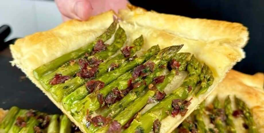 тарт со спаржей