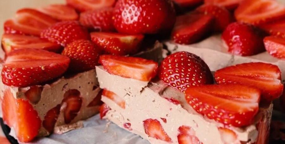 чизкейк, чизкейк с клубникой, кулинарные рецепты