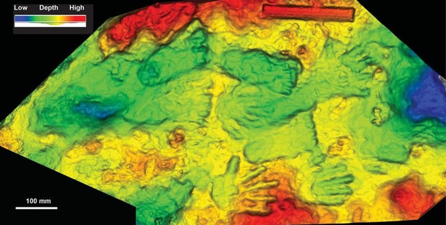 Наскальний живопис Тибетського плато, Стародавні відбитки рук і ніг, Діти доісторичних гомінідів, Наскальний живопис середнього плейстоцену, Археологічні знахідки