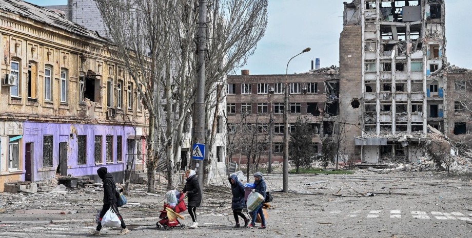 Мариуполь, война, Украина, оккупация, фото