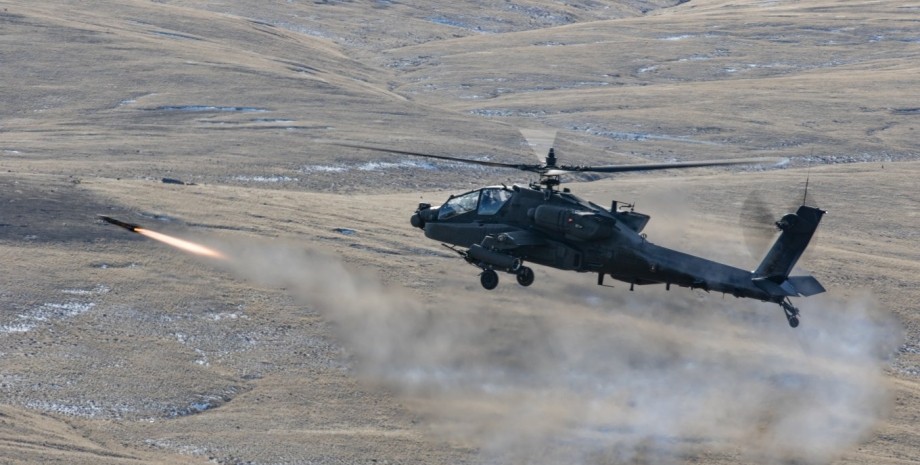 ракета Hellfire, вертолет AH-64E Apache