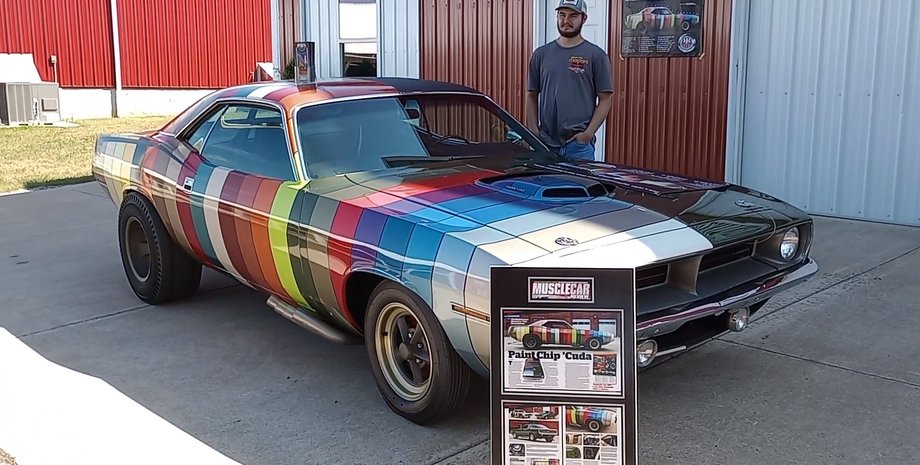 Plymouth, Plymouth Barracuda, Plymouth Barracuda Paint Chip, Маслкар, Авто, Автомобили, Спорткар, США, Видео