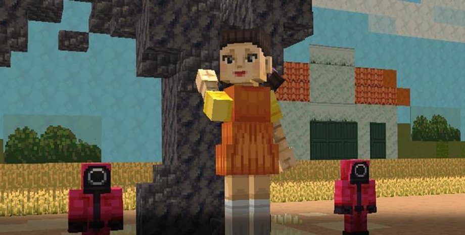 SquidCraft Games по Minecraft, игра в кальмара