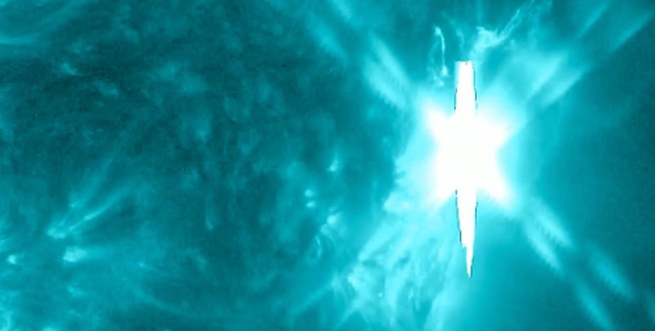 вспышка Солнце