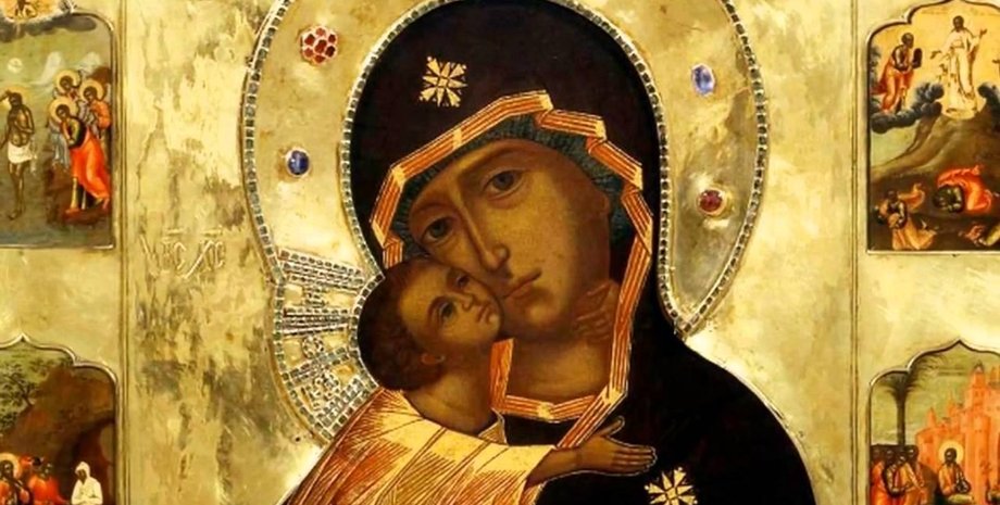 богоматерь с младенцем иисусом, икона, дева мария, пресвятая богородица