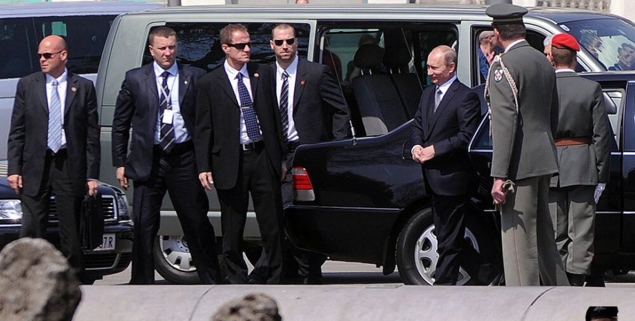 Владими Путин и его охрана Владими Путин, охранники Путина