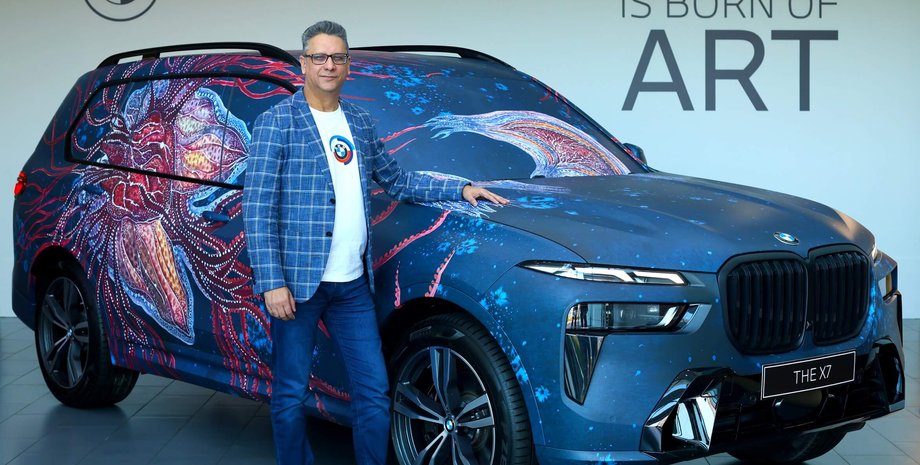 BMW, BMW X7, Кроссовер, Кроссоверы, Авто, Автомобили, Искусство, Фото, Художница, Индия, Выставка