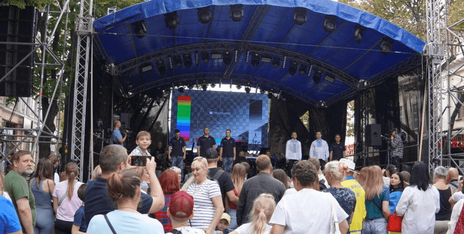 толпа, концерт, праздник, одесса