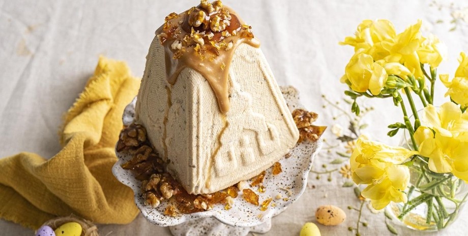 творожная пасха со сгущенкой творожная пасха, рецепт творожной пасхи, творожная пасха со сгущенкой