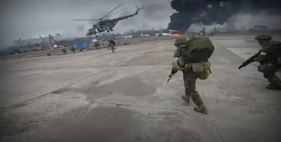 высадка десанта РФ в Гостомеле
