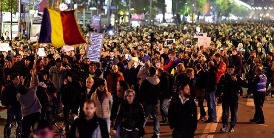 Протесты в Румынии / Фото: соцсети