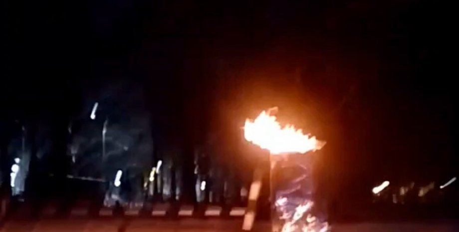 диверсія, залізниця, вогонь