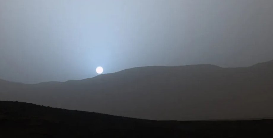 марс, красная планета, закат на марсе