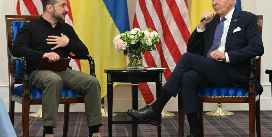 Президент США Джо Байден і президент України Володимир Зеленський